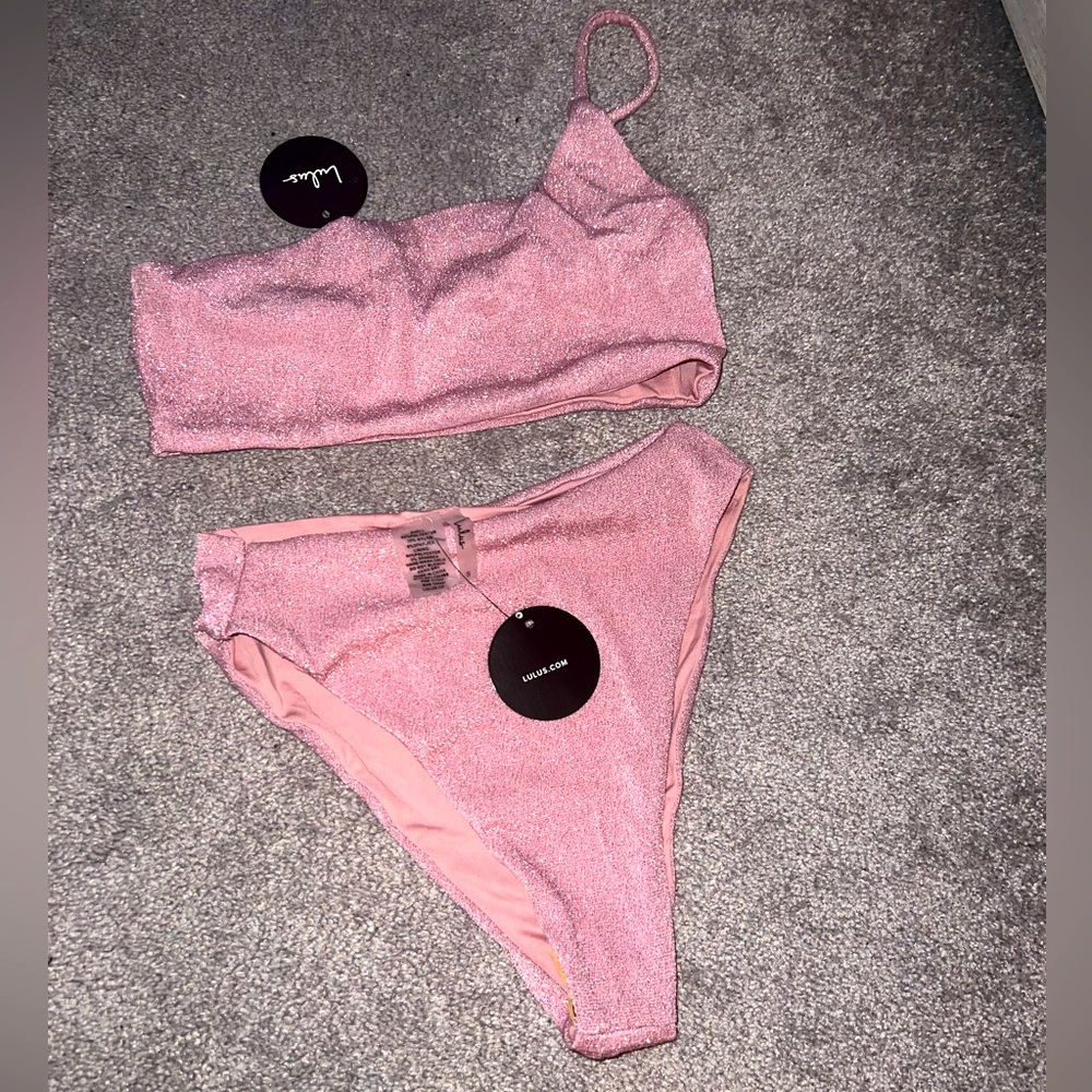 Pink Glitter Bikini